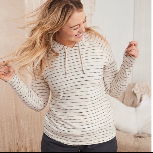 aerie Tops - Aerie Striped Hoodie